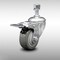 Service Caster 3.5 Inch SS Gray Polyurethane 1/2 Inch Threaded Stem Caster with Total Lock Brake SCC-SSTSTTL20S3514-PPUB-121315 - alternate 1